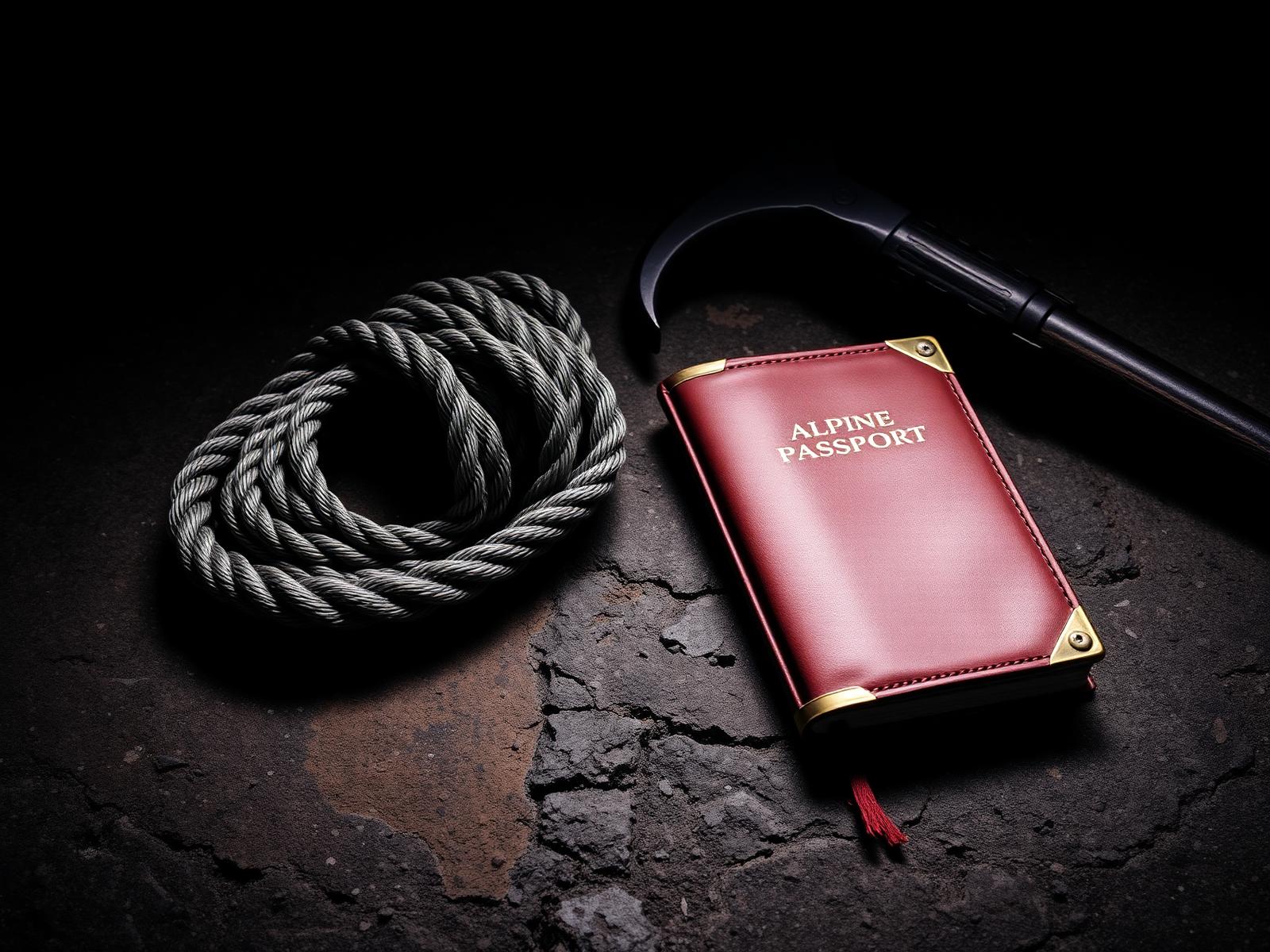 Rope, ice axe and Alpine passport